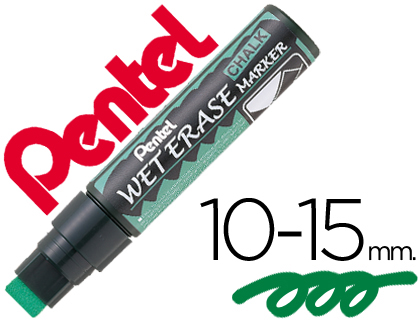 MARCADOR PENTEL GIZ SMW56 WET ERASE VERDE