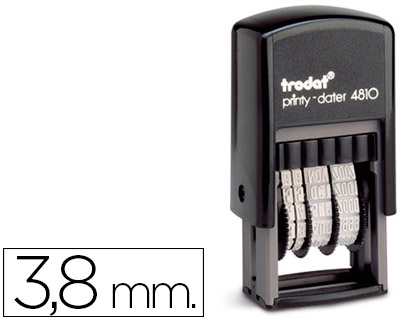 DATADOR TRODAT AUTOMATICO 3,8 MM 4810 TEXTO PORTUGUES