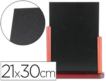 QUADRO PRETO LIDERPAPEL DUPLA FACE DE MADEIRA COM SUPERFICIE PARA MARCADORES TIPO GIZ 21X30CM