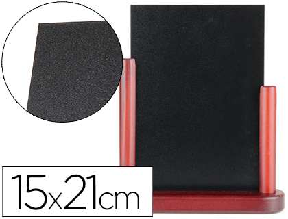 QUADRO PRETO LIDERPAPEL DUPLA FACE DE MADEIRA COM SUPERFICIE PARA MARCADORES TIPO GIZ 15X21CM