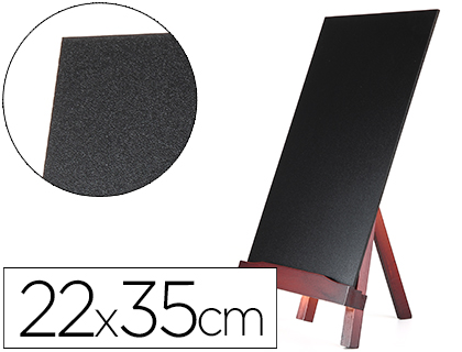 QUADRO PRETO LIDERPAPEL CAVALETE DE MADEIRA COM SUPERFICIE PARA MARCADORES TIPO GIZ 22X35CM