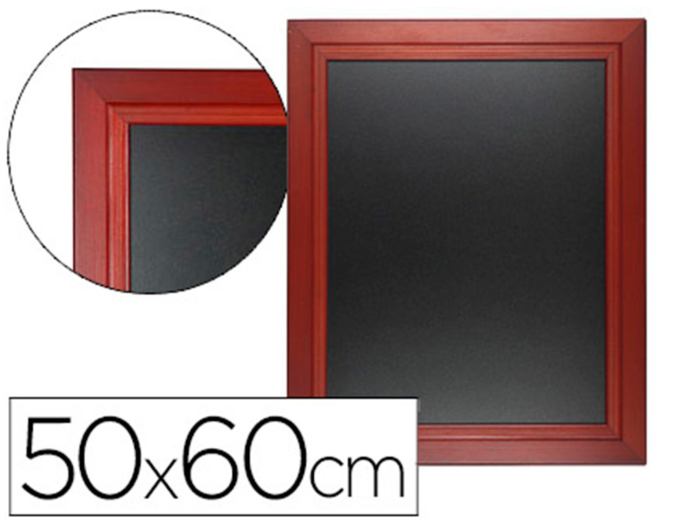 QUADRO PRETO LIDERPAPEL MURAL DE MADEIRA COM SUPERFICIE PARA MARCADORES TIPO GIZ 50X60CM