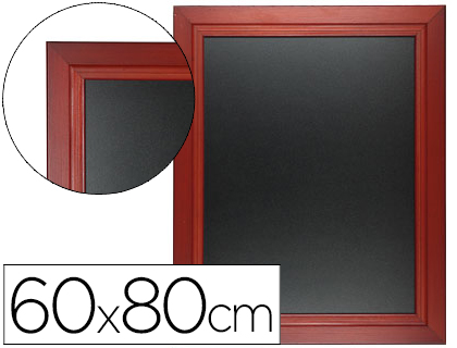 QUADRO PRETO LIDERPAPEL MURAL DE MADEIRA COM SUPERFICIE PARA MARCADORES TIPO GIZ 60X80CM