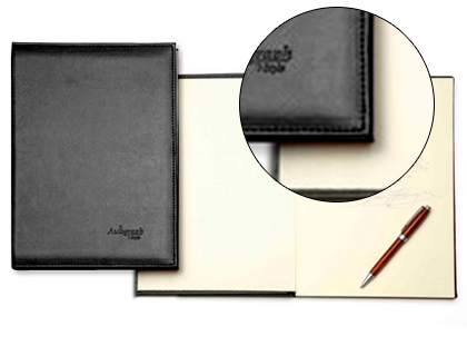 LIVRO DE ASSINATURAS AUTOGRAPH 6876 CAPA ACOLCHOADA PRETA 305X210 MM