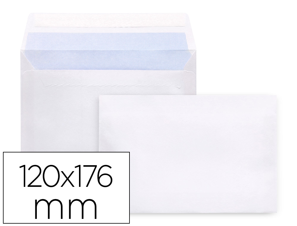 ENVELOPE LIDERPAPEL N.9 COMERCIAL NORMALIZADO BRANCO 120X176 MM TIRA DE SILICONE PACK DE 25 UNIDADES