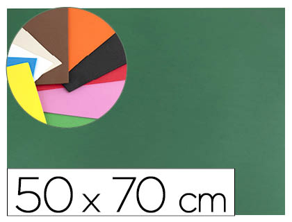 GOMA EVA LIDERPAPEL 50X70 CM 60GR 1,5 MM ESPESSURA VERDE ESCURO