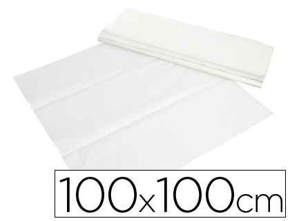 TOALHETES DE PAPEL BRANCO EM FOLHAS 100X100 CM CAIXA DE 400 UNIDADES