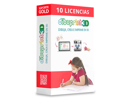 DIBUPRINT 3D COLIDO SOFTWARE SMALL SUPORTE GOLD 8X5 LICENCA 10