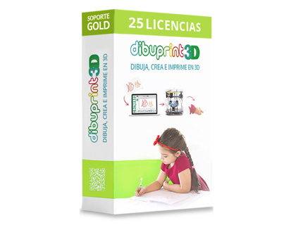 DIBUPRINT 3D COLIDO SOFTWARE MEDIUM SUPORTE GOLD 8X5 LICENCA 25