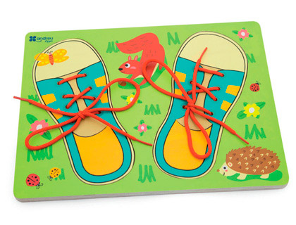 JOGO ANDREUTOYS ENLACAR, ENROLAR E COSER 30X22,5X1,3CM