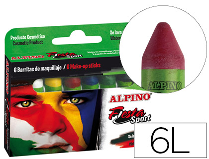 BARRA MAQUILHAGEM ALPINO SET DE MAQUILHAGEM SPORT 6 CORES