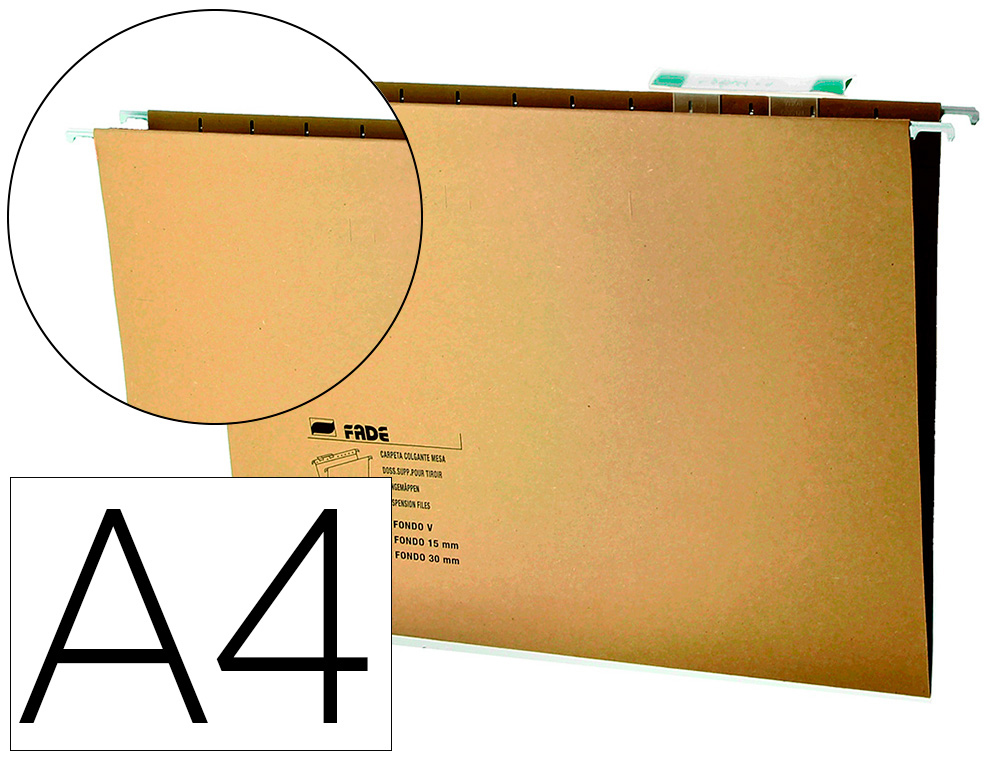 CAPAS DE SUSPENSAO HAMELIN DIN A4 VISOR SUPERIOR KRAFT ECO