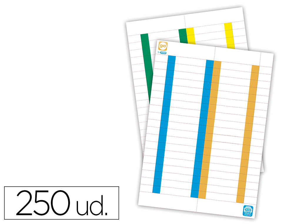 TIRA DE PAPEL ELBA PARA VISORES PACK DE 250 ETIQUETAS