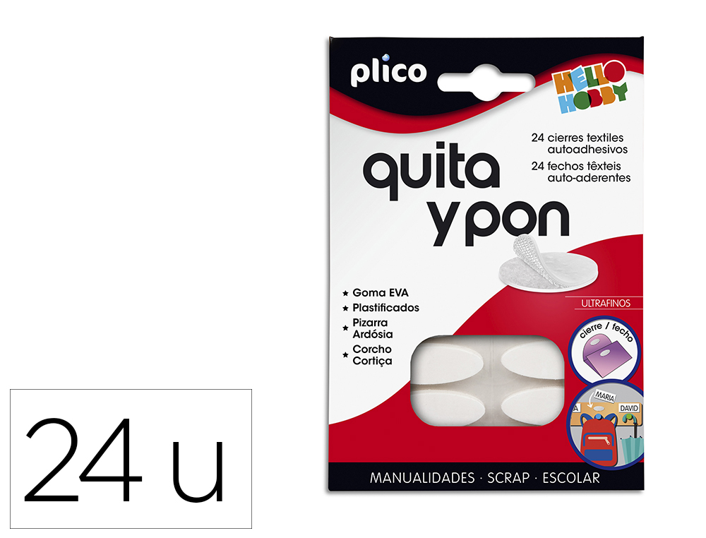 VELCRO AUTOADESIVO REDONDO 24 FECHOS