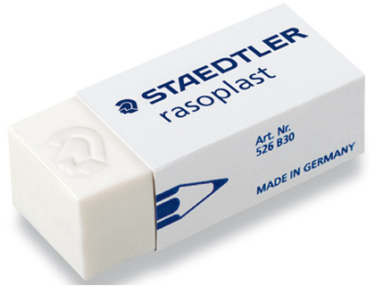 BORRACHA STAEDTLER BRANCA 526 B30 PLASTICO
