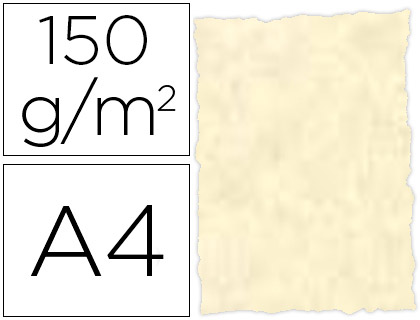 PAPEL PERGAMINHO TROQUELADO DIN A4 150 GR COR PARCHMENT TOPACIO EMBALAGEM DE 25 FOLHAS
