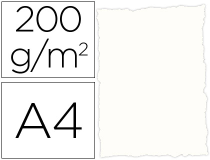 PAPEL PERGAMINHO TROQUELADO DIN A4 200 GR COR RUSTICO BRANCO EMBALAGEM DE 25 FOLHAS