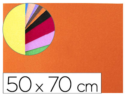 GOMA EVA LIDERPAPEL TEXTURA TOALHA LARANJA PLACA 50X70CM 60GR ESPESSURA 2MM