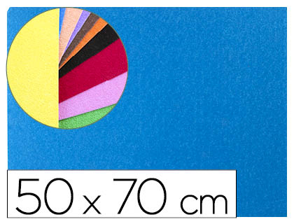 GOMA EVA LIDERPAPEL TEXTURA TOALHA AZUL PLACA 50X70CM 60GR ESPESSURA 2MM