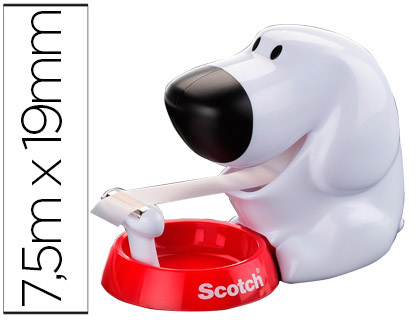DESENROLADOR SCOTCH DE SECRETARIA DOGGY C31 DE 19MM X7,5 MT INCLUI ROLO DE FITA MAGIC
