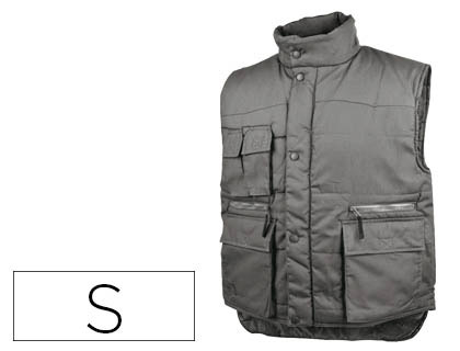 COLETE DETALPLUS MULTIBOLSOS CINTURA ELASTICA COR CINZA TAMANHO S