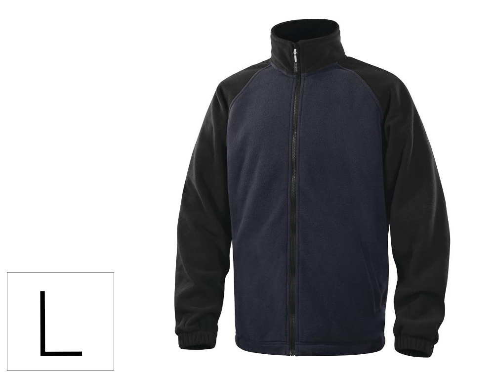 JAQUETA POLAR DELTAPLUS COM PUNHOS ELASTICOS E 2 BOLSOS COR AZUL TAMANHO L