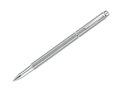 ROLLER CARAN D'ACHE ECRIDOR CUBRIK PLACADO PALADIO GRAVADO GUILOCHE ZIGZAG COM ESTOJO PONTA MEDIA