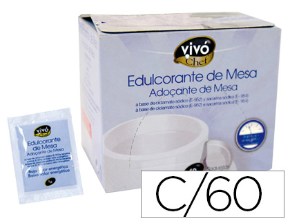 ADOCANTE VIVOCHEF DE FACIL DISSOLUCAO CAIXA DE 60 SAQUETAS