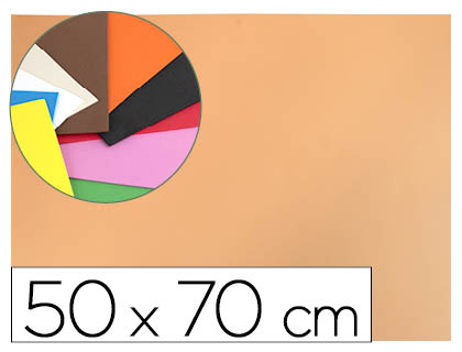 GOMA EVA LIDERPAPEL 50X70 CM 60GR 1,5 MM ESPESSURA SALMAO