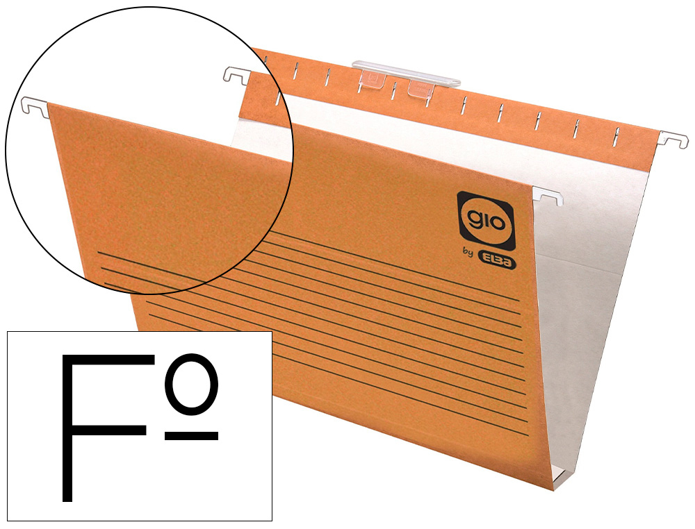 CAPAS DE SUSPENSAO GIO FOLIO VISOR SUPERIOR CORTO CRISTAL KRAFT BICOLOR ECO LOMBADA 30 MM