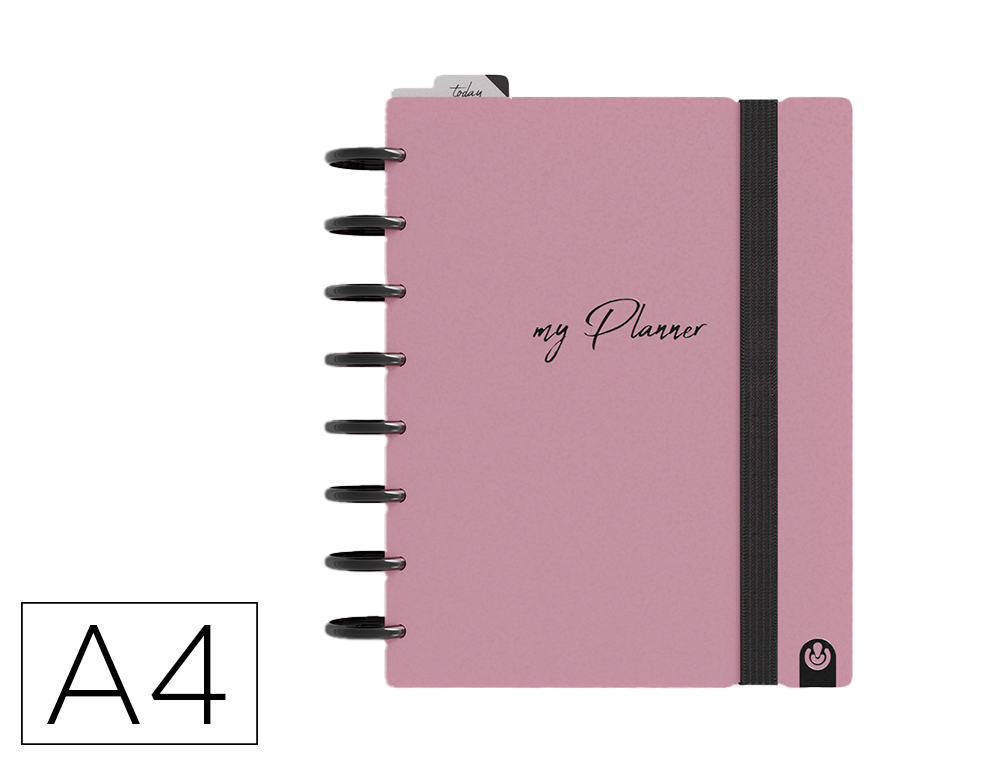 CUADERNO CARCHIVO MY PLANNER INGENIOX CLASSIC DIN A4 240 HOJAS COLOR ROSA