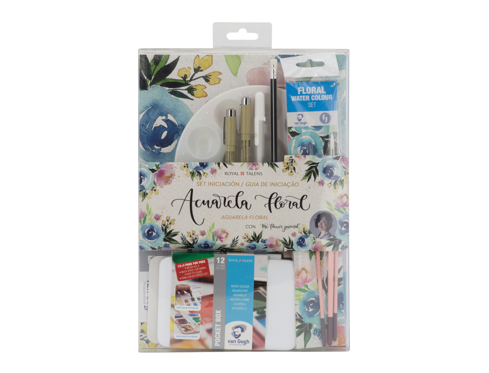 CONJUNTO AGUARELA VANG GOGH FLORAL