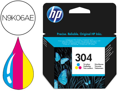 TINTEIRO HP 304 DESKJET 3000 / 3720 / 3730 TRICOLOR 100 PAGINAS