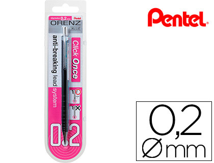 LAPISEIRA PENTEL ORENZ 0,2 MM -PRETO-EM BLISTER DE 1 UNIDADE