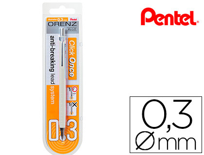 LAPISEIRA PENTEL ORENZ 0,3 MM -BRANCO-EM BLISTER DE 1 UNIDADE