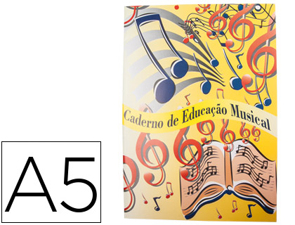 CADERNO DE MUSICA DIN A5 AGRAF 60 GR 28 FOLHAS